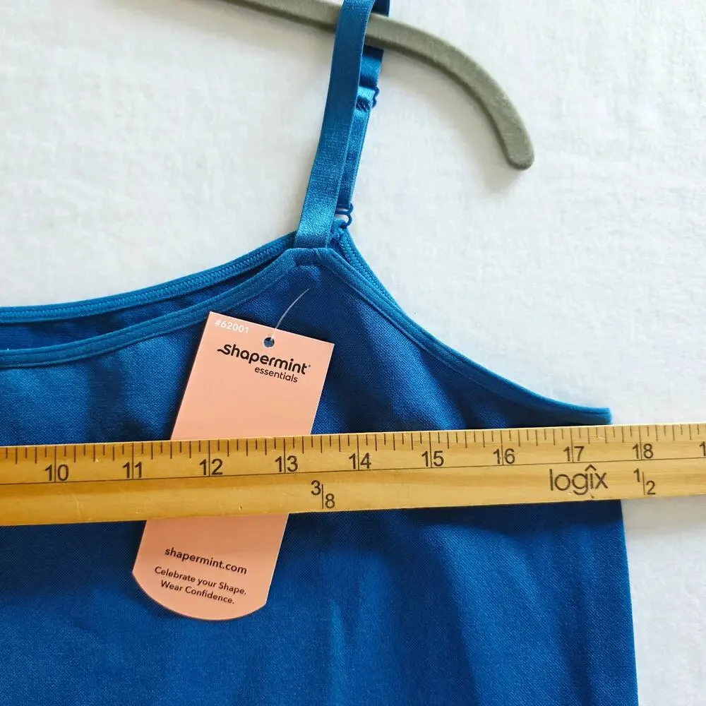 Shapermint Scoop Neck Cami Plus 4XL Blue Seamless Shapewear Seamless Basic